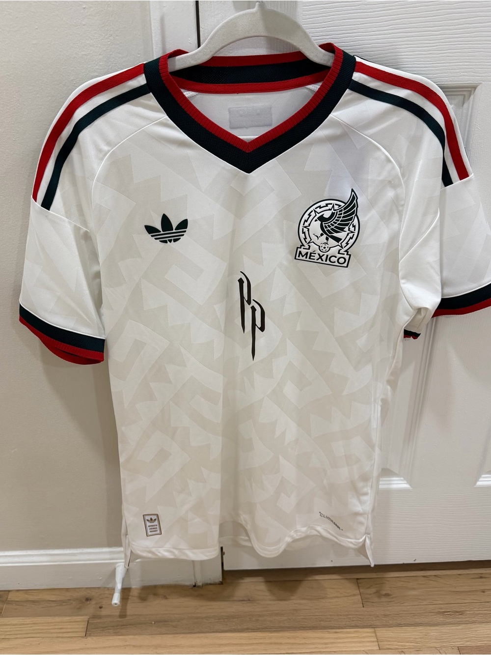 Adidas x Peso Pluma Authentic White Mexico Jersey Men Size XL